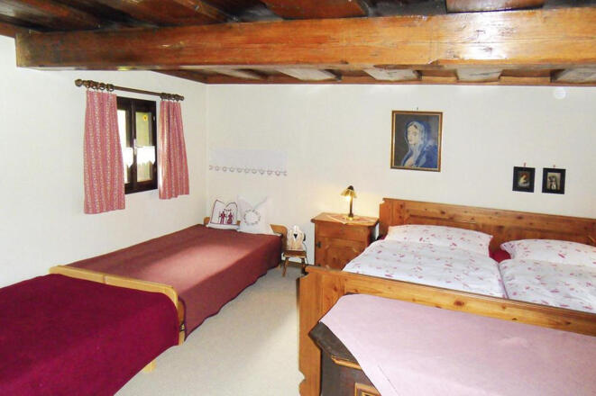 Schlafzimmer im Ferienhaus s'Badl Bad Goisern