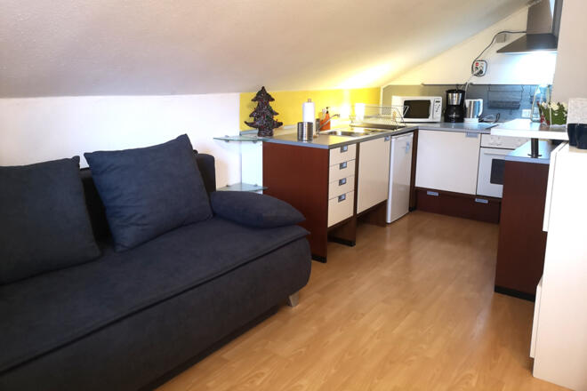 Sofa und K%c3%bcche-Rosys House Privat Pension-Bad Goisern-Foto-Rosita De Santis