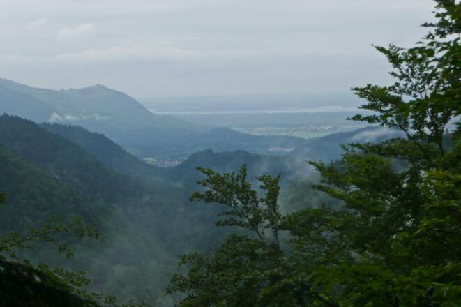 Chiemseeblick, auch nach Regen schön