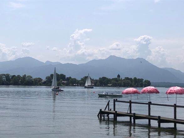 Chiemsee mit Blick auf die Fraueninsel