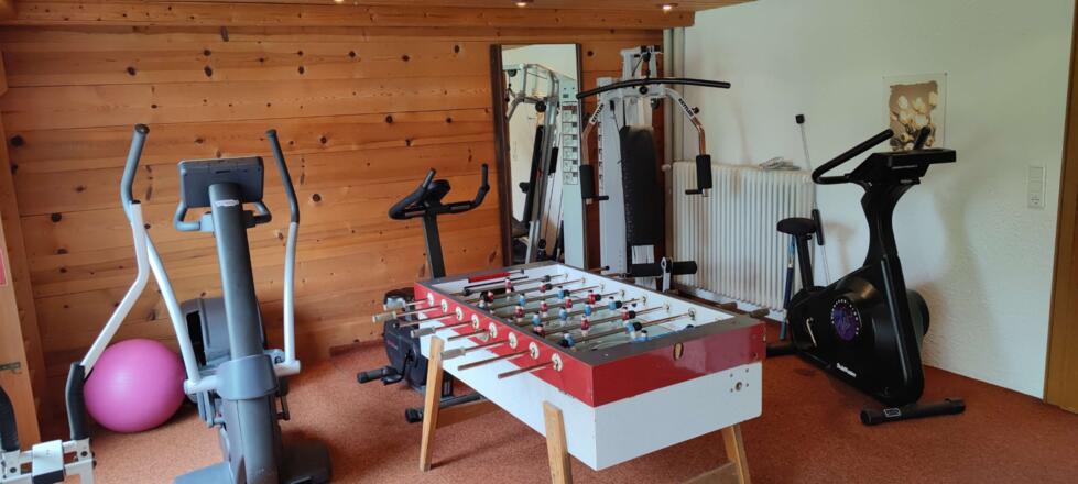 Fitnessraum mit Kicker - Pension Berhof