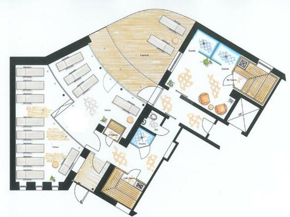 Grundriss Wellness-Sauna