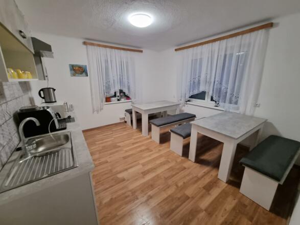 gemütlicher Essbereich in der Küche