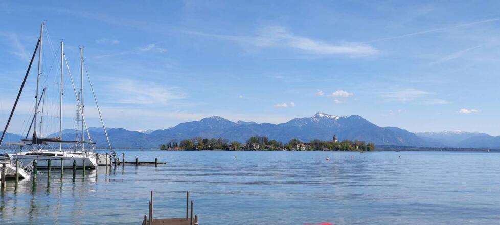Chiemsee - Blick zur Fraueninsel