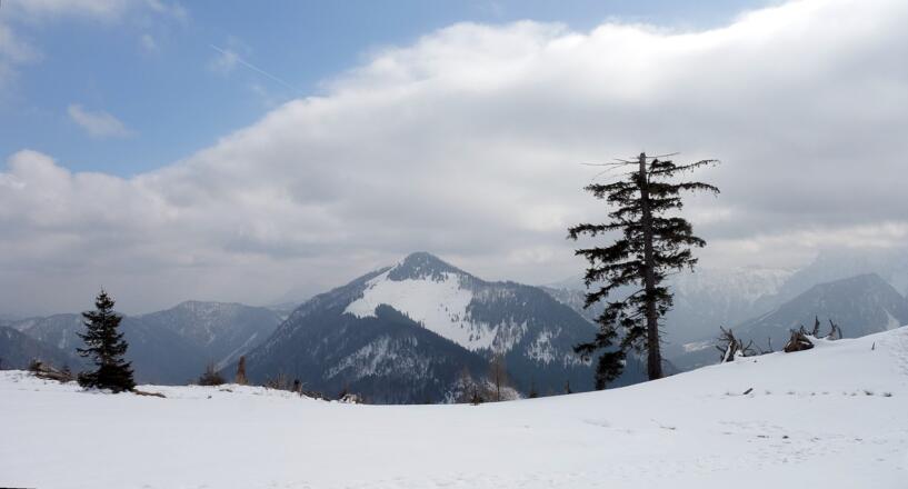 Senke 1350m beim Abstieg mit Tannschwärze