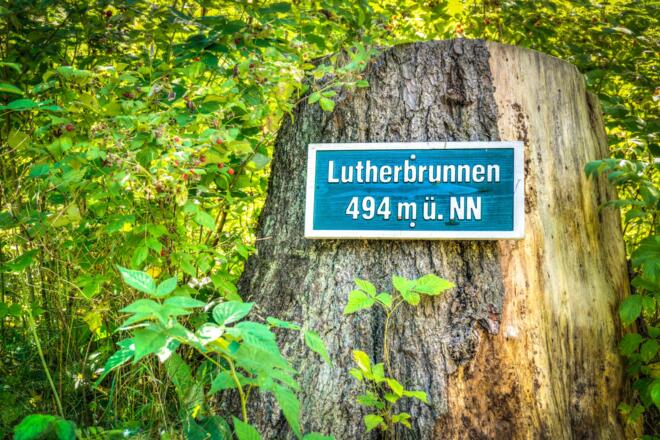 Lutherbrunnen auf 494 m ü. NN