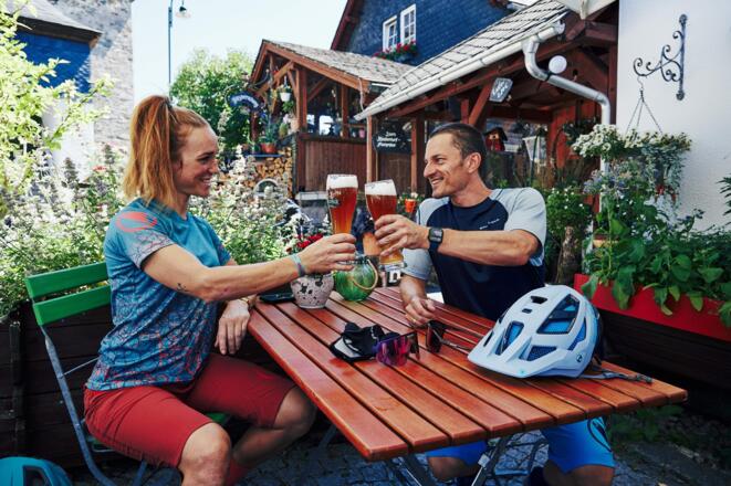 Einkehr muss sein. Der Gasthof "Glück auf!" gibt es feinste Thüringer Küche