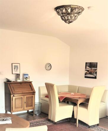 Ferienwohnung Haulle Kreuth am Tegernsee Wohnzimmer Essecke