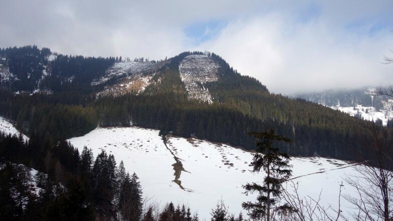 Ostgipfel 1406m vom Übergang