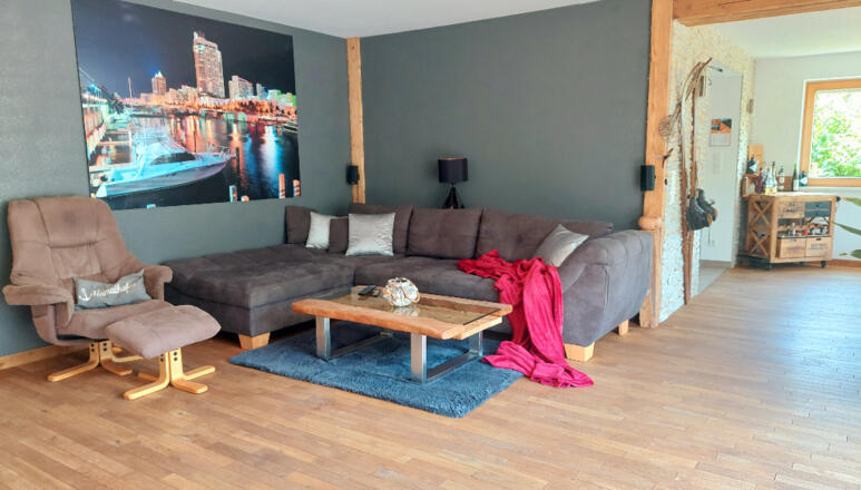 Wohnzimmer Couch - Goldener Anker