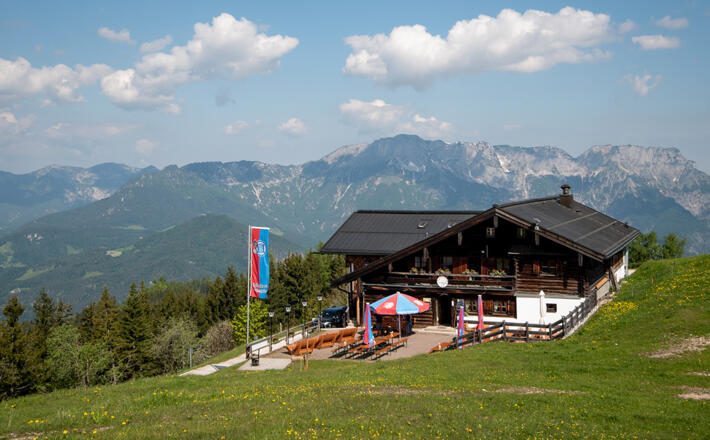 Die sommerliche Rossfeld-Skihütte