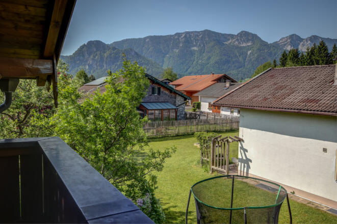Blick vom Balkon