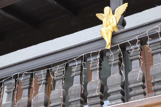 Schutzengel auf dem Balkon
