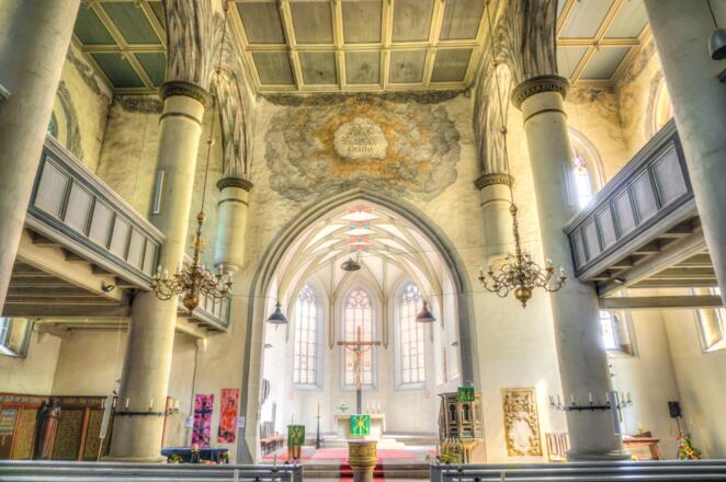 Kirchenschiff und Chor - Dreifaltigkeitskirche - Eisfeld