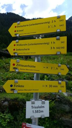 Ab der Trisslalm haben Sie viele Möglichkeiten Ihre Tour auszudehnen