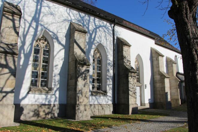Pfarrkirche in Sparneck - Seitenansicht