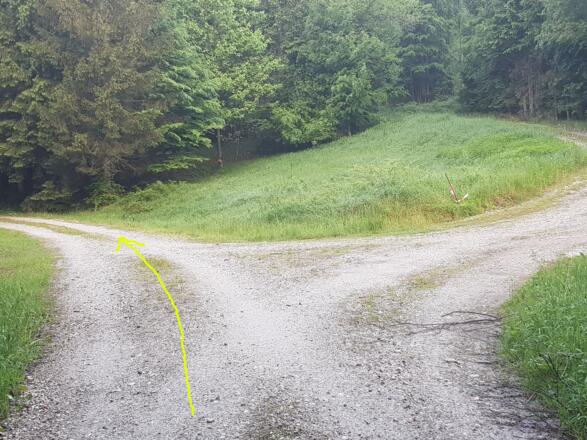 Hier links abbiegen.