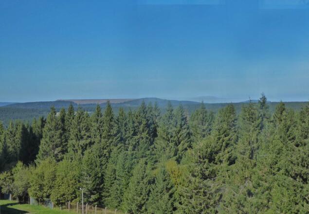 Blick auf das Oberbecken des Pumpspeicherwerkes Goldistal