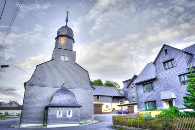 Schieferfassade - Matthäuskirche - Spechtsbrunn