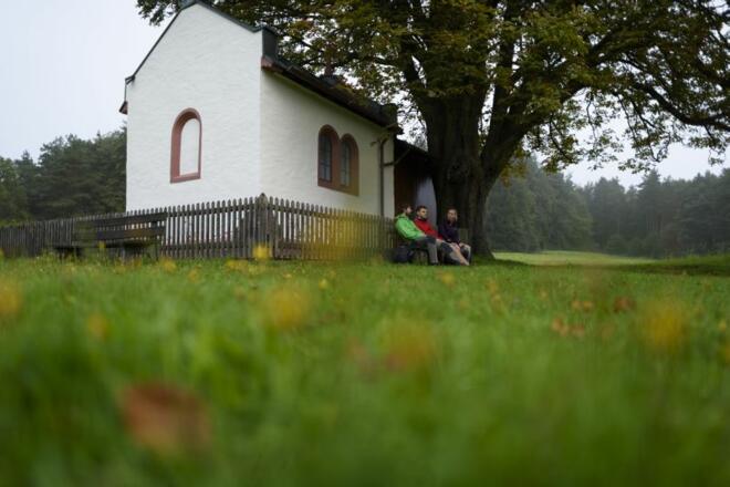 Kapelle "Herrin der Berge" oberhalb von Heimbuchenthal
