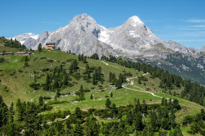 Der letzte Teil des Trails aus der Luft