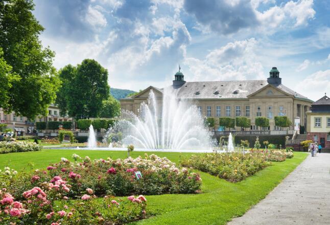 Rosengarten mit Regentenbau | Bad Kissingen