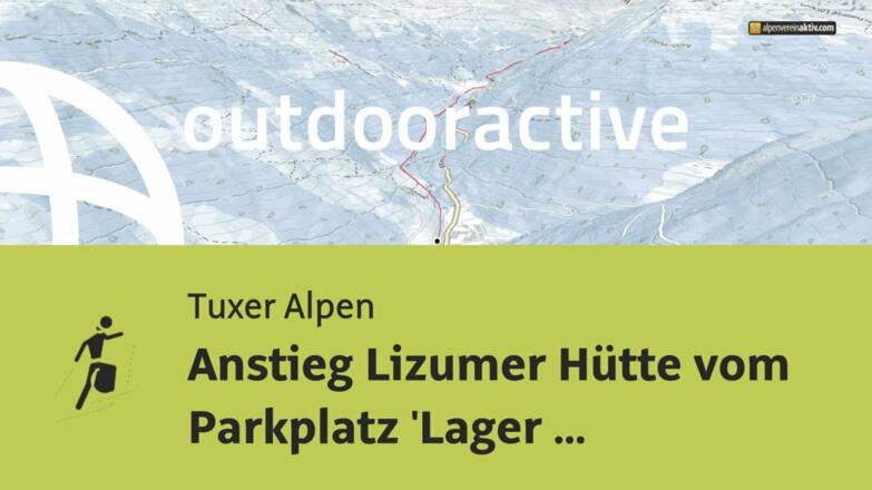 Skitour in den Tuxer Alpen: Anstieg Lizumer Hütte vom Parkplatz &#039;Lager Walchen&#039;