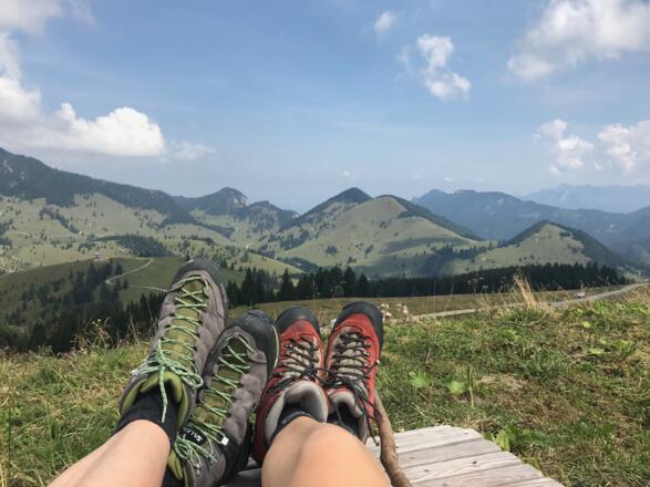 Pause am Speichersee im Sudelfeld
