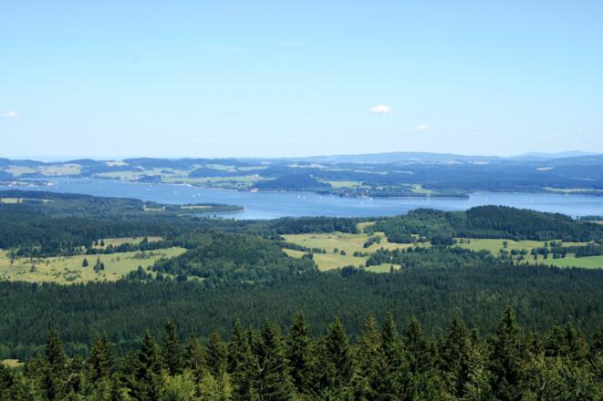 Ausblick zum Moldaustausee