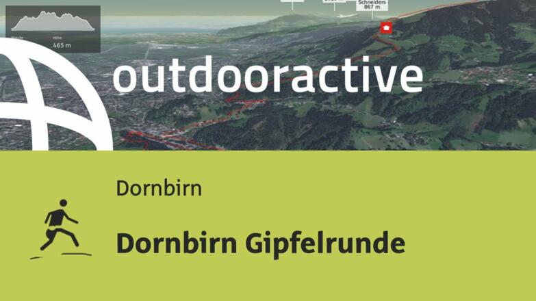 Trailrunning-Strecke in Dornbirn: Dornbirn Gipfelrunde