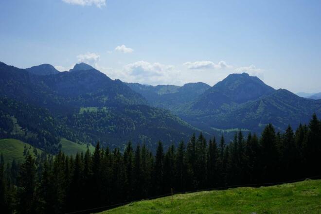 Blick ins Mangfallgebirge