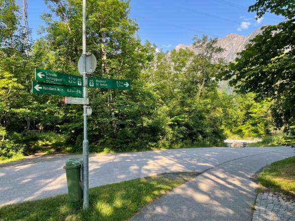 Wegweiser der Landesradrouten in Vorarlberg