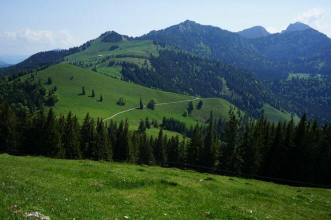 Blick Richtung Wendelstein, Rampoldplatte, Mitterberg