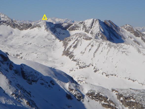 Kesselspitze und Silbereck, gesehen von der Seemannwand