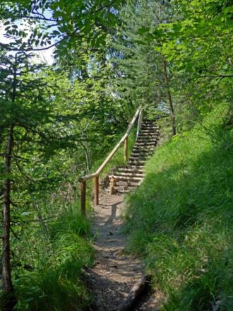 Auf dem Höllenbachsteig