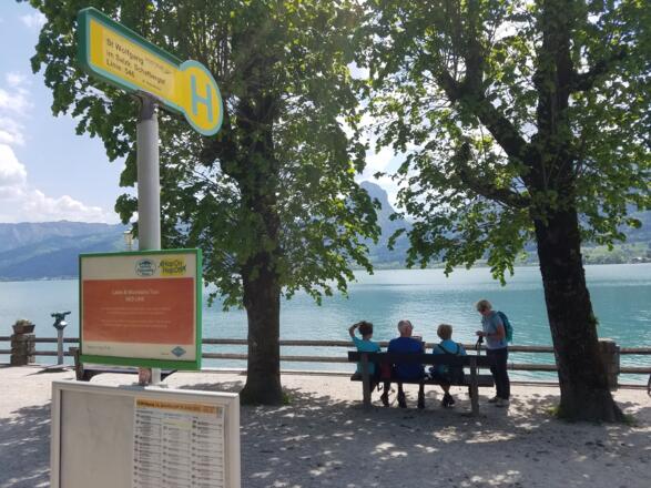 Mit solchen Aussichten fällt das Warten auf den Bus 546 noch leichter.