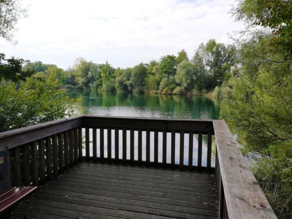 Aussichtsplattform an den Neufahrner Mühlseen
