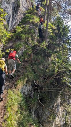Seilversicherter Steig