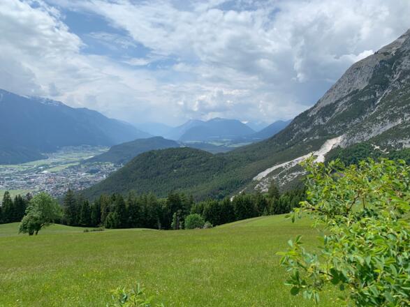 Blick ins Inntal Richtung Telfs