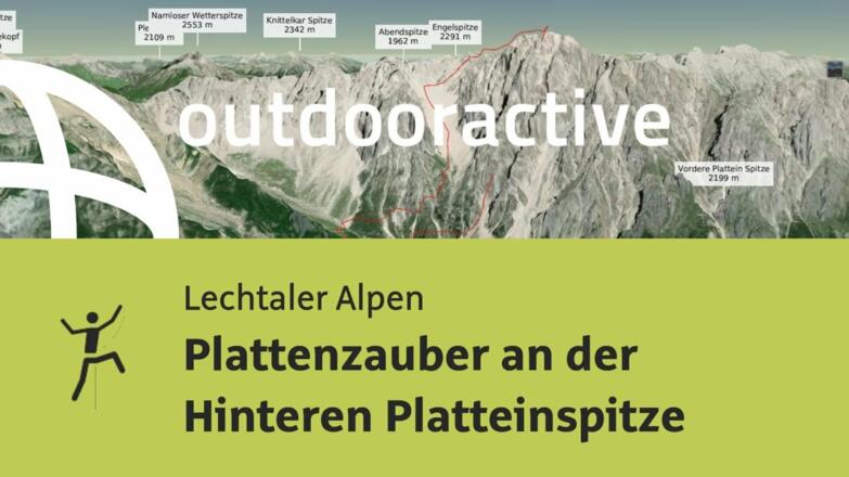 Alpinklettertour in den Alpen: Plattenzauber an der Hinteren Platteinspitze