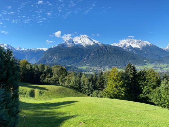 Ausblick auf den Watzmann und Hochkalter
