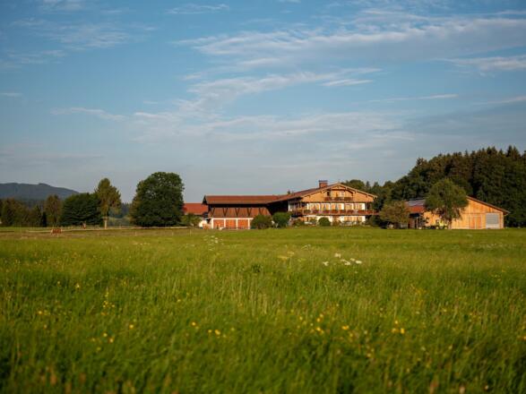 Glaslhof Esemble von Osten im Sommer