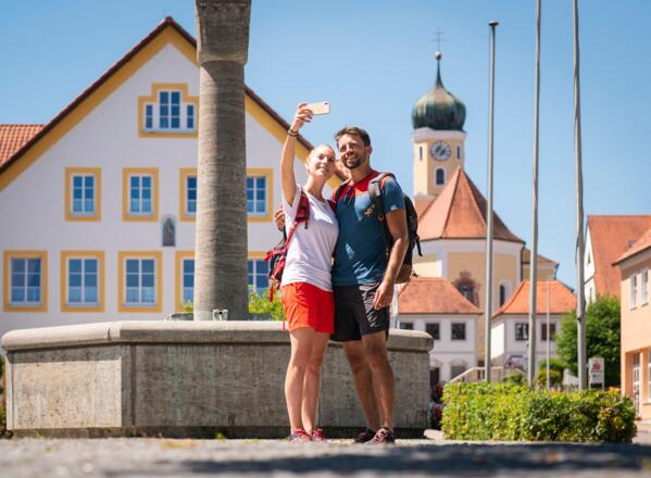 Dorfplatz von Haag a. d. Amper