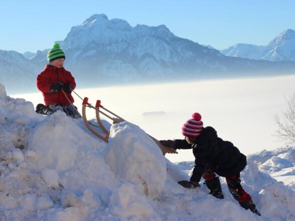 Auch im Winter macht Bauernhof-Urlaub richtig viel Spaß