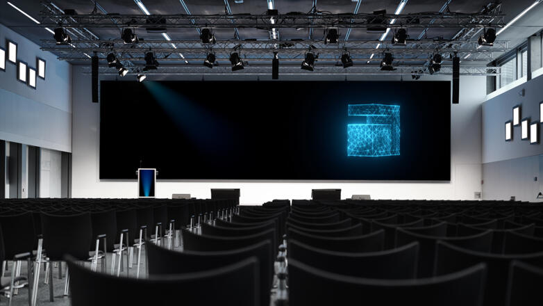 Forum voestalpine Stahlwelt LED Wand © voestalpine Stahlwelt GmbH