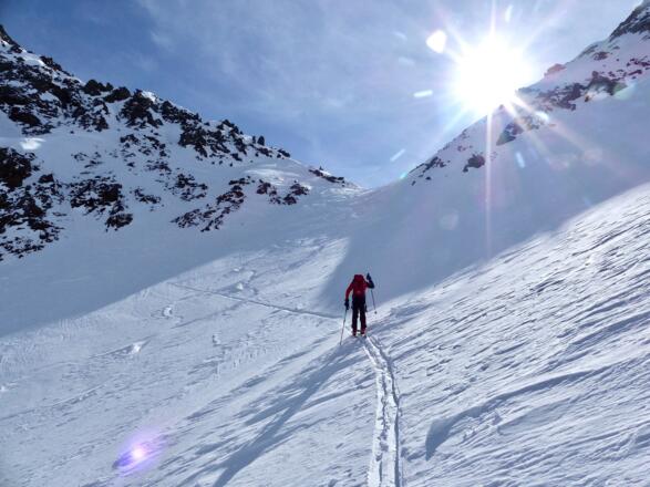 Der letzte Abschnitt zum Joch ist nochmals steil.