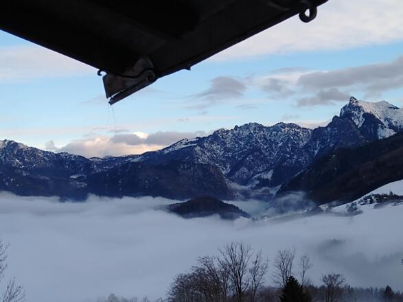 Panorama bei Wintersonne