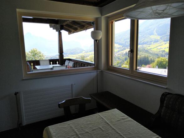 Ausblick vom Esszimmer