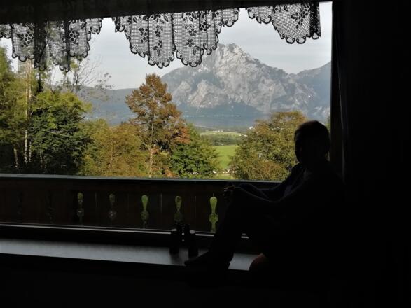 Blick aus dem Wohnzimmer