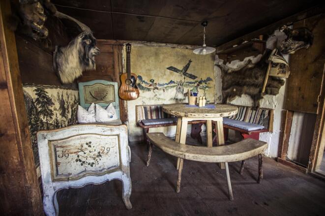 Stutzalpe Stube Mittelberg Sommer